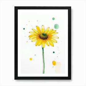 Yellow Daisy 3 Art Print