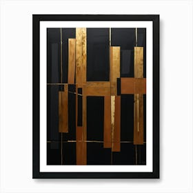 'Black And Gold' 1 Art Print