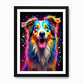 Vibrant Canine Art Print