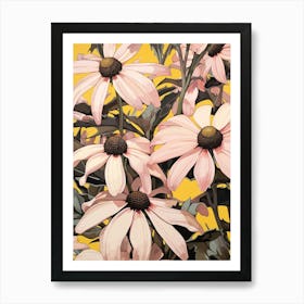 Black Eyed Susan 2 Flower Painting Art Print