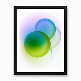 Soft Circles 02 Art Print