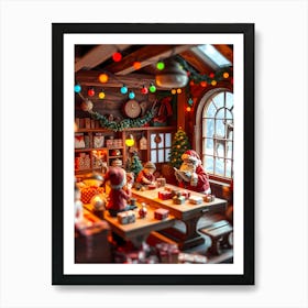 Christmas In Santa'S Workshop Art Print