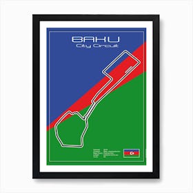 Racetrack Baku Art Print