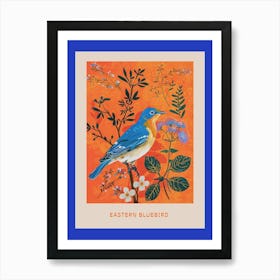 Spring Birds Poster Eastern Bluebird 3 Art Print