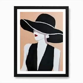 Black Hat Art Print