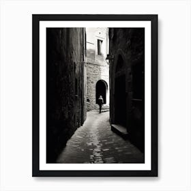 Volterra, Italy,  Black And White Analogue Photography  1 Art Print