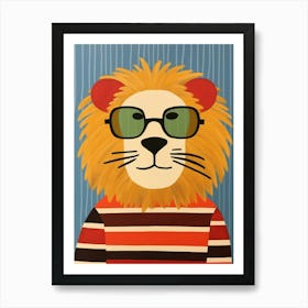 Little Lion 4 Wearing Sunglasses Art Print