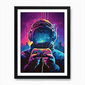 Video Game Player Art Print