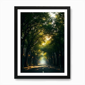 Street In The Morning Art Print