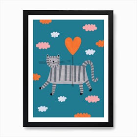 Love Cat Art Print