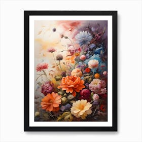 Flowers In The Sky 1 Art Print