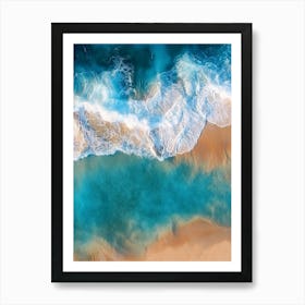 Aerial View Of A Beach 51 Art Print