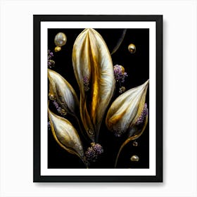 abstract modern flower Art Print