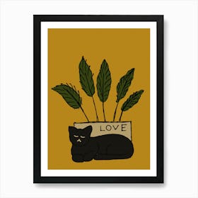 Love Cat Art Print