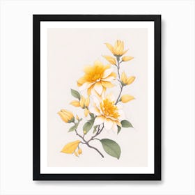 Yellow Flowers Art Print