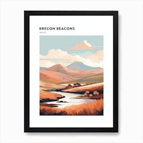 Brecon Beacons National Park Wales 1 Hiking Trail Landscape Poster Art Print