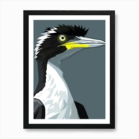 Black And White Cormorant Art Print