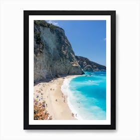 Paradise Beach In Greece Art Print