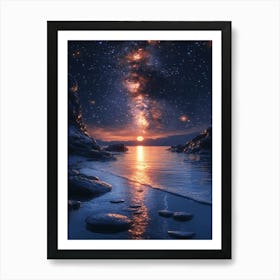 Night Sky With Stars 10 Art Print