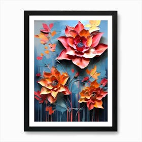 Lotus Flowers 4 Art Print