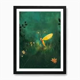 Little Yellow Bug Art Print