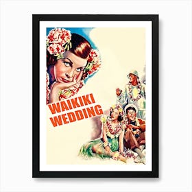 Waikiki Wedding, Vintage Movie Poster Art Print
