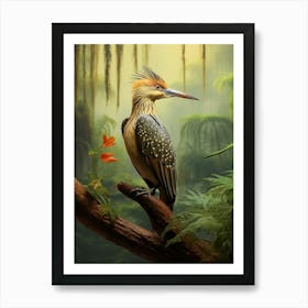 Dawn's Delight: Sunbittern Bird Art Art Print