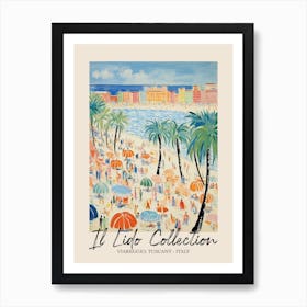 Viareggio, Tuscany   Italy Il Lido Collection Beach Club Poster 3 Art Print