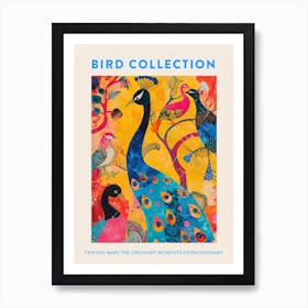 Birds Mixed Media Painting 3 Poster Art Print