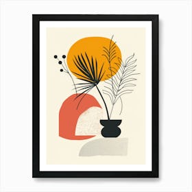 Palms And Pots Art Print