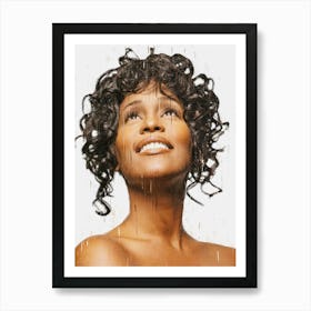 Whitney Houston 80s Art Print