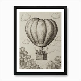 Hot Air Balloon 4 Art Print
