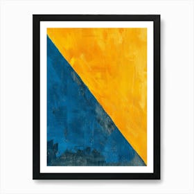 Yellow And Blue Art Print