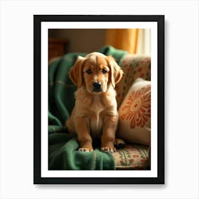 Golden Retriever Puppy Art Print