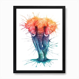 Tembo the Funky Elephant Art Print