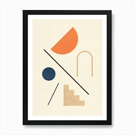 Geometric architectural shapes 13 Art Print