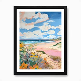 Holkham Bay Beach, Norfolk, Matisse And Rousseau Style 2 Art Print