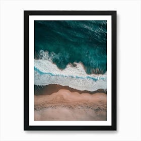 Aerial View Of A Beach 50 Art Print