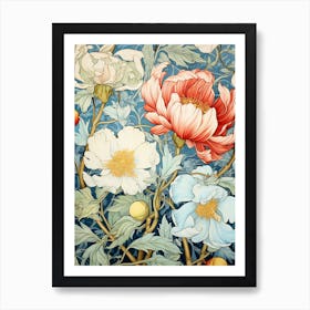 William Morris Peonies Art Print