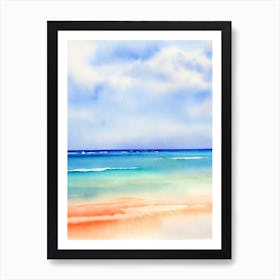 Coral Beach 2, Australia Watercolour Art Print