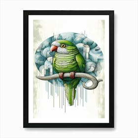 Starbuck Parrot Canvas Print Art Print