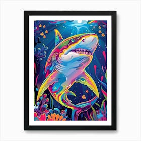 Shark In The Ocean Art Print