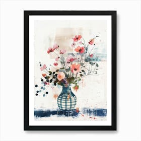 Poppies In A Vase 2 Art Print