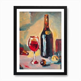 Semillon Oil 1 Painting Cocktail Poster Art Print
