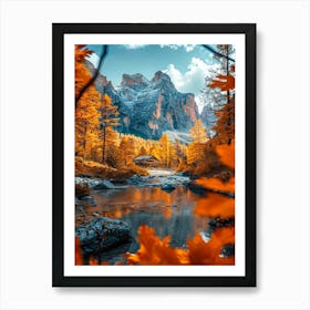 Autumn In The Dolomites Art Print