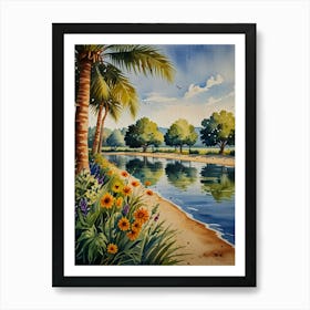 Watercolour Painting Art Print