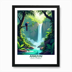 Amazon Rainforest Background Art Print