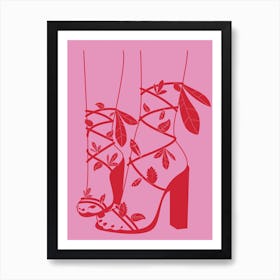 Grow Where Youre Planted Pink Art Print