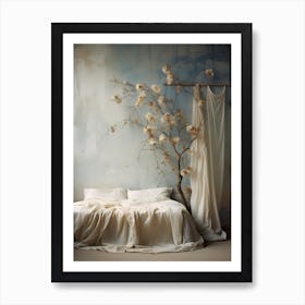 Bedroom With A Tree Art Print
