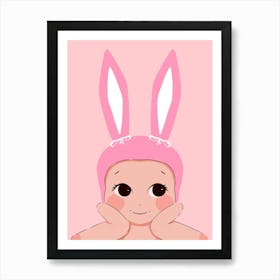 Bunny Kewpie Art Print